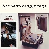 The cost of the first cell phone